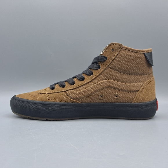 New Vans The Lizzie Dirt Brown and Black Women's Size 5.5 Cute with Rose Flower - Picture 4 of 10